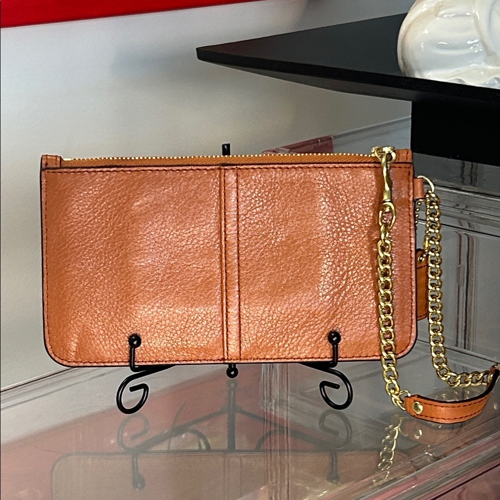 Coach Metallic Copper Wristlet - Picture 2 of 5